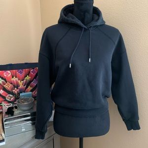 Black Everlane Cropped Hoodie